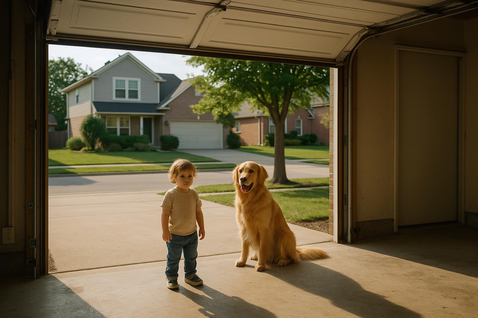 How to Keep Your Garage Door Safe Around Kids & Pets